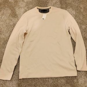 Banana Republic white mens thermal long sleeve
